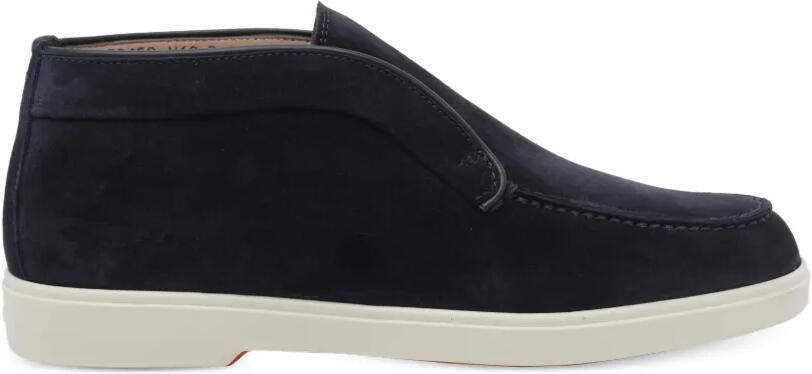 Santoni Suède loafers Blauw - Foto 4