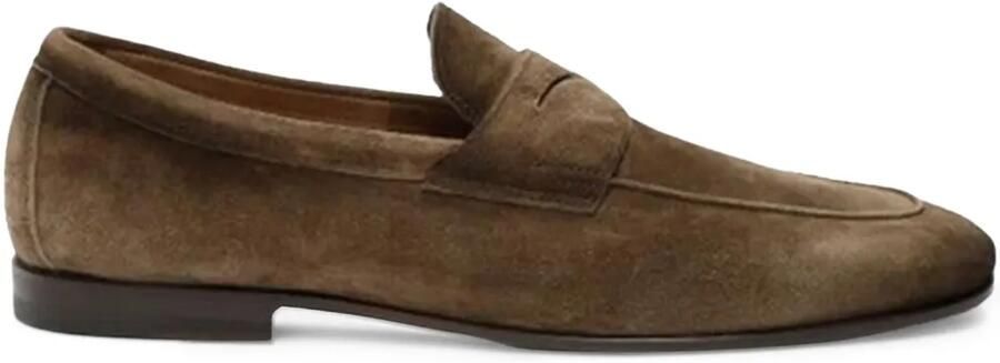 Santoni Suède loafers Bruin