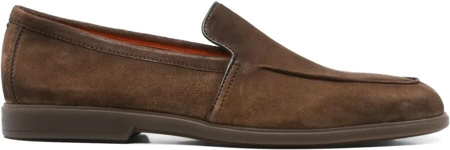Santoni Suède loafers Bruin