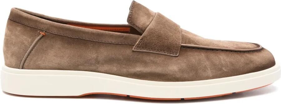 Santoni Suède loafers Bruin