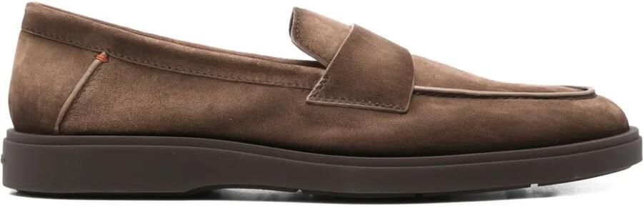 Santoni Suède loafers Bruin