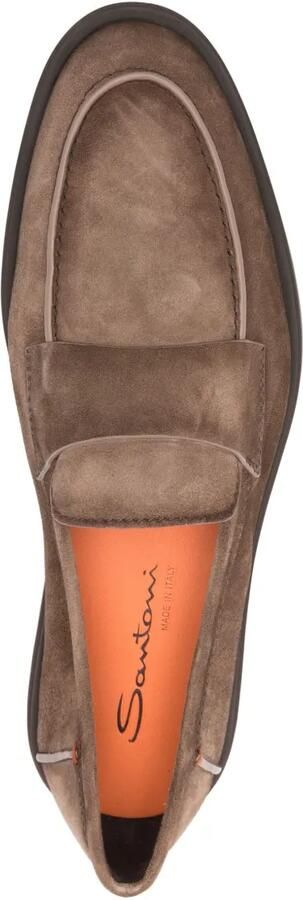 Santoni Suède loafers Bruin - Foto 2