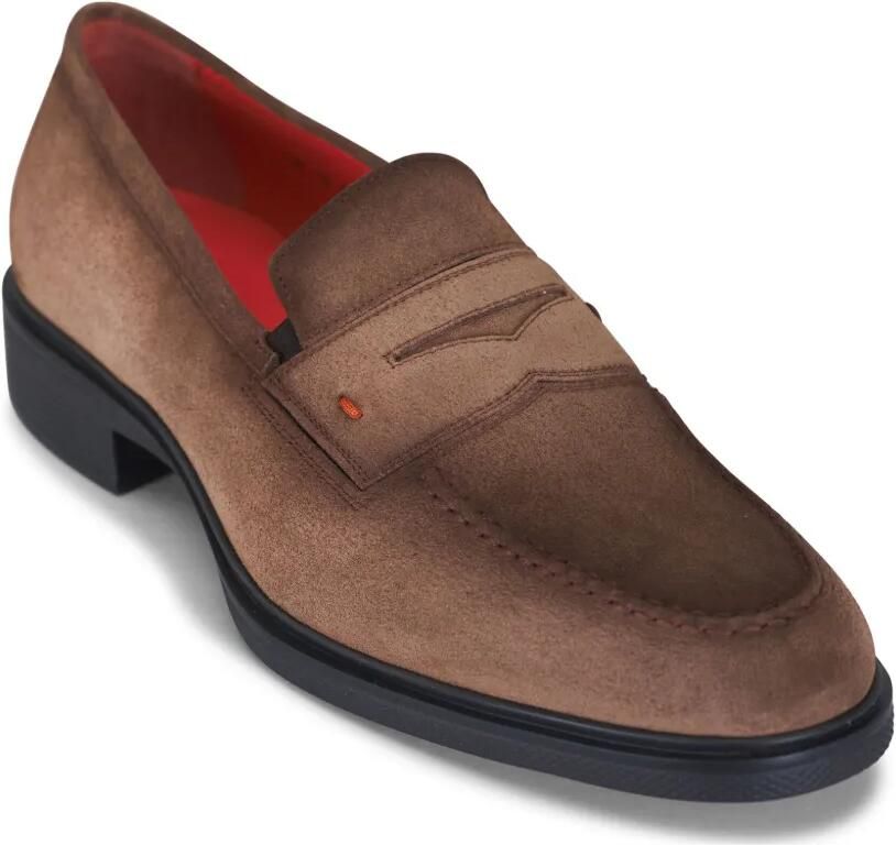 Santoni Suède loafers Bruin