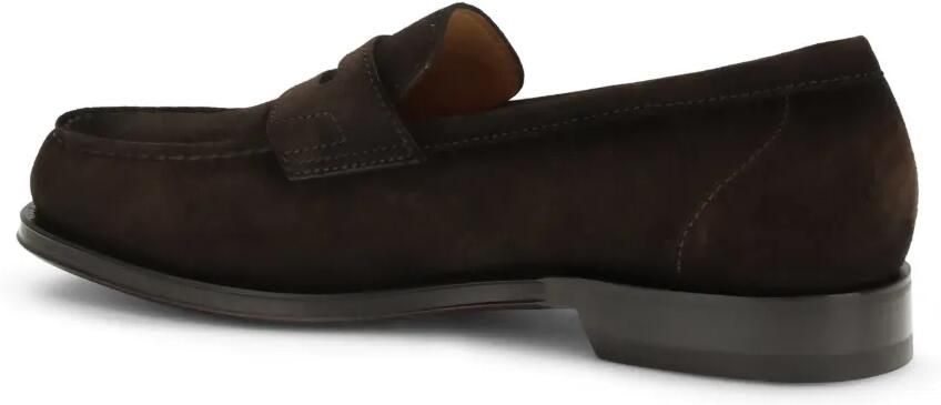 Santoni Suède loafers Bruin
