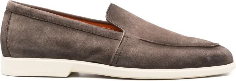 Santoni Suède loafers Bruin