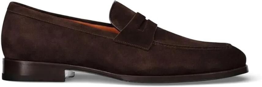 Santoni Suède loafers Bruin