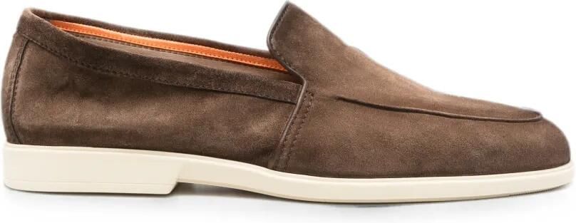 Santoni Suède loafers Bruin
