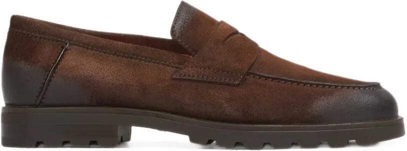 Santoni Suède loafers Bruin