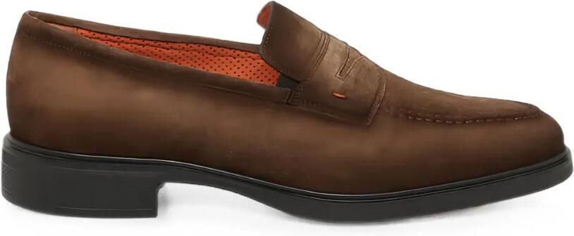 Santoni Suède loafers Bruin