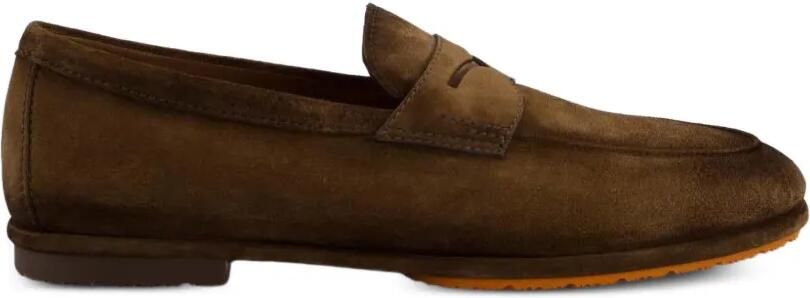 Santoni Suède loafers Bruin