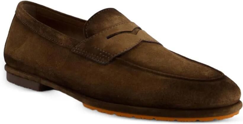Santoni Suède loafers Bruin - Foto 3