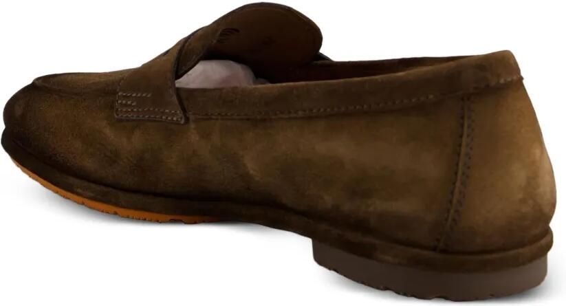 Santoni Suède loafers Bruin - Foto 2