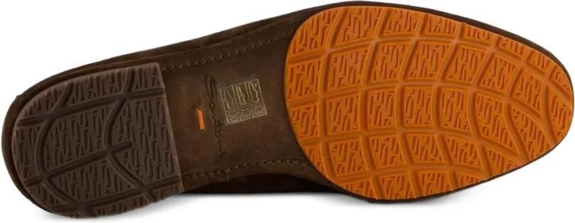 Santoni Suède loafers Bruin - Foto 5