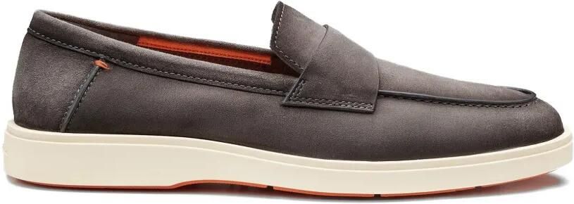 Santoni Suède loafers Grijs