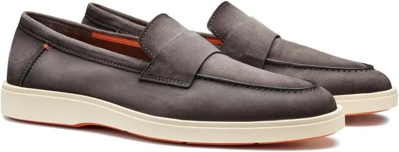 Santoni Suède loafers Grijs - Foto 5
