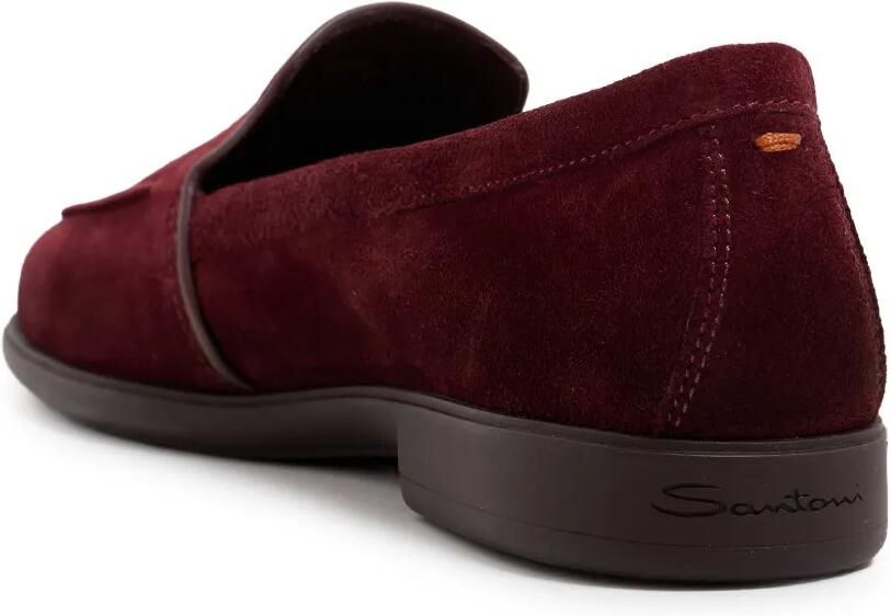 Santoni Suède loafers Rood - Foto 4