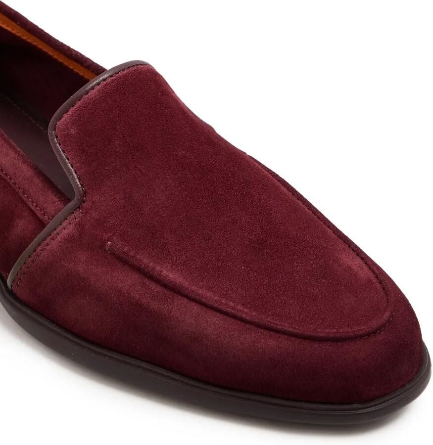 Santoni Suède loafers Rood - Foto 2