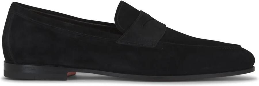 Santoni Suède loafers Zwart