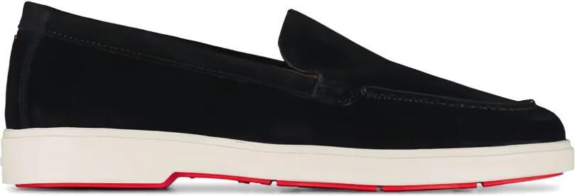 Santoni Suède loafers Zwart