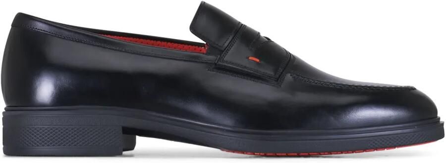 Santoni Suède loafers Zwart