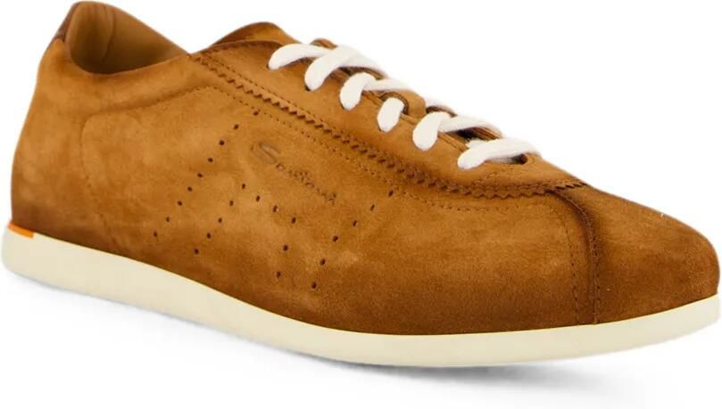 Santoni Suède low-top sneakers Bruin - Foto 4