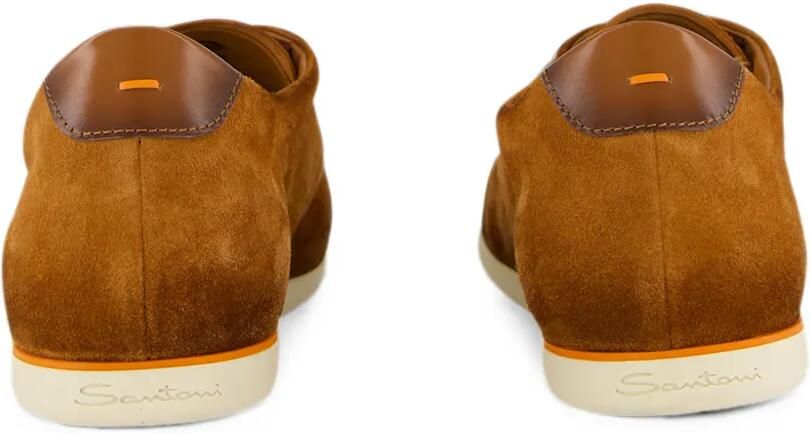 Santoni Suède low-top sneakers Bruin - Foto 5