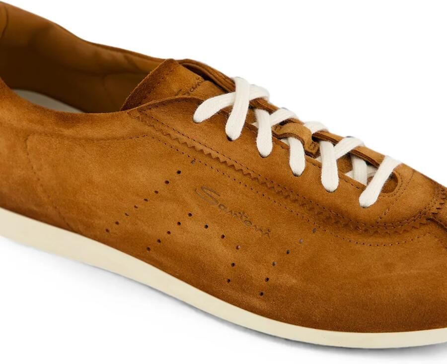 Santoni Suède low-top sneakers Bruin - Foto 2