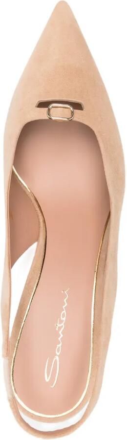 Santoni Suède pumps Beige - Foto 4