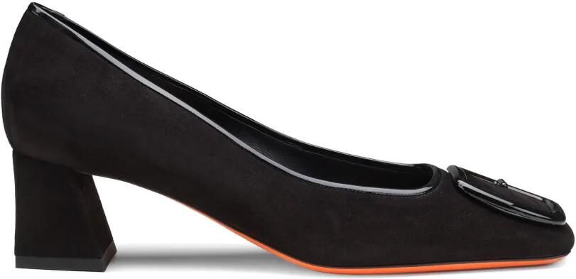 Santoni Suède pumps Zwart