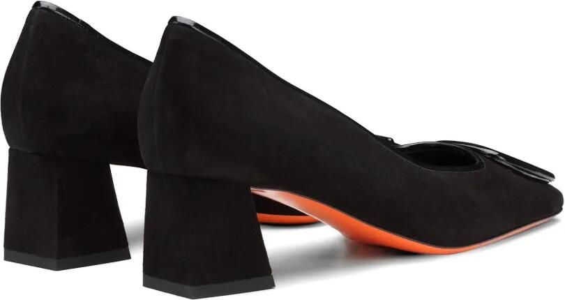 Santoni Suède pumps Zwart - Foto 4