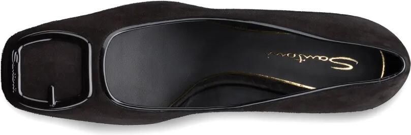 Santoni Suède pumps Zwart - Foto 5