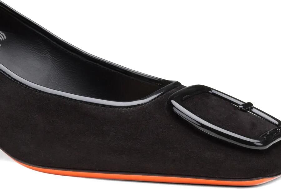 Santoni Suède pumps Zwart - Foto 2