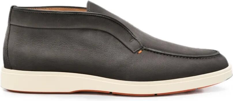 Santoni Suède slip-on laarzen Grijs
