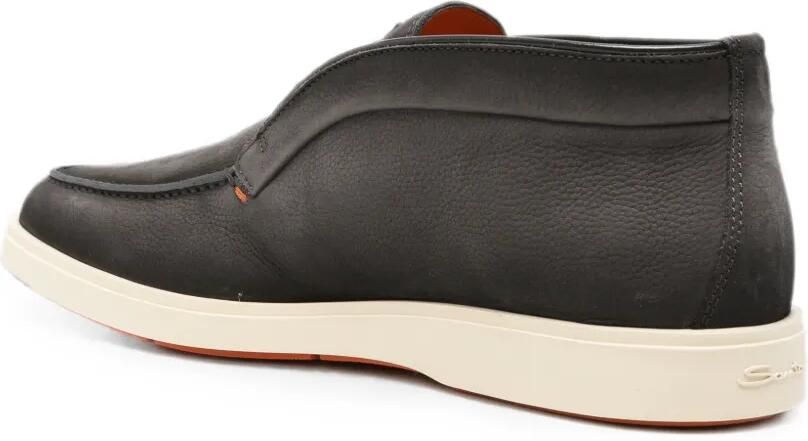 Santoni Suède slip-on laarzen Grijs - Foto 3