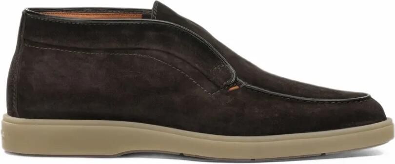 Santoni suede slip-on loafers Bruin