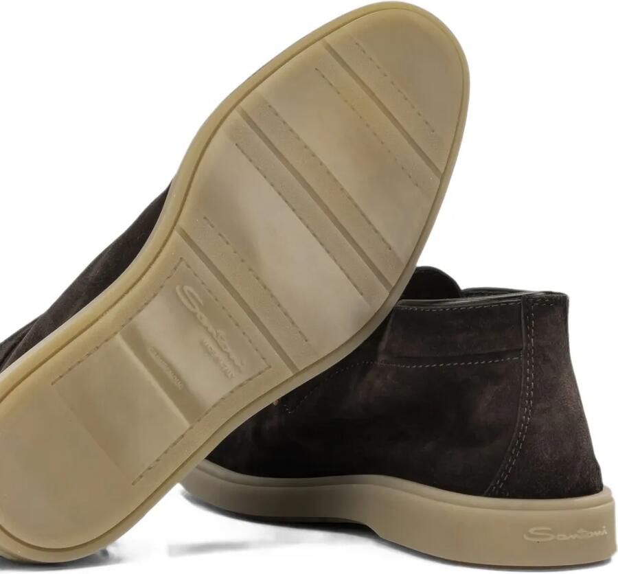 Santoni suede slip-on loafers Bruin - Foto 2