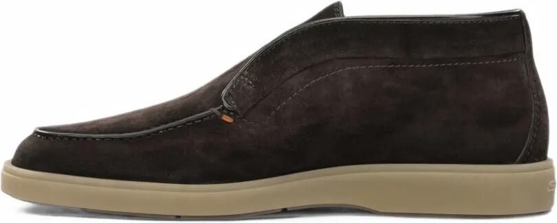 Santoni suede slip-on loafers Bruin - Foto 5