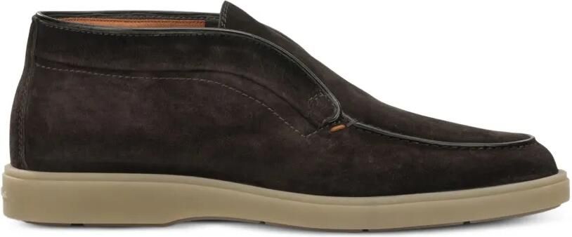 Santoni suede slip-on loafers Bruin