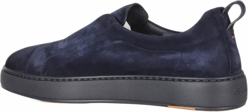 Santoni suede slip-on sneakers Blauw - Foto 3
