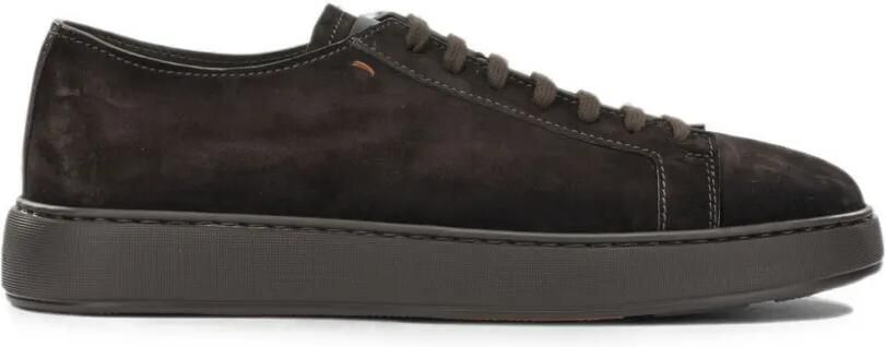 Santoni Suède sneakers Bruin