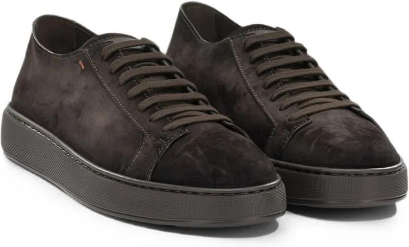 Santoni Suède sneakers Bruin - Foto 3