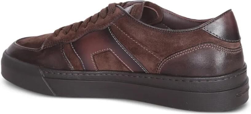 Santoni Suède sneakers Bruin - Foto 2