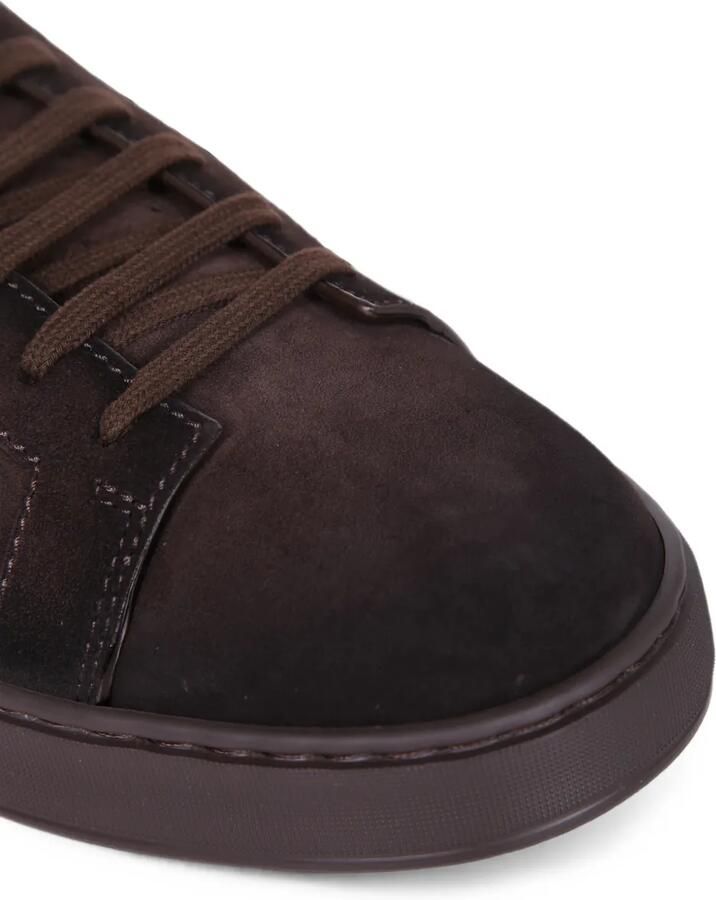 Santoni Suède sneakers Bruin - Foto 2