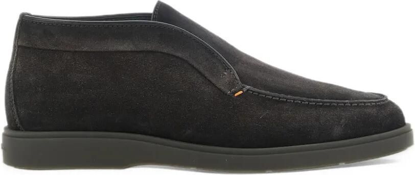 Santoni suede stitched desert boots Grijs
