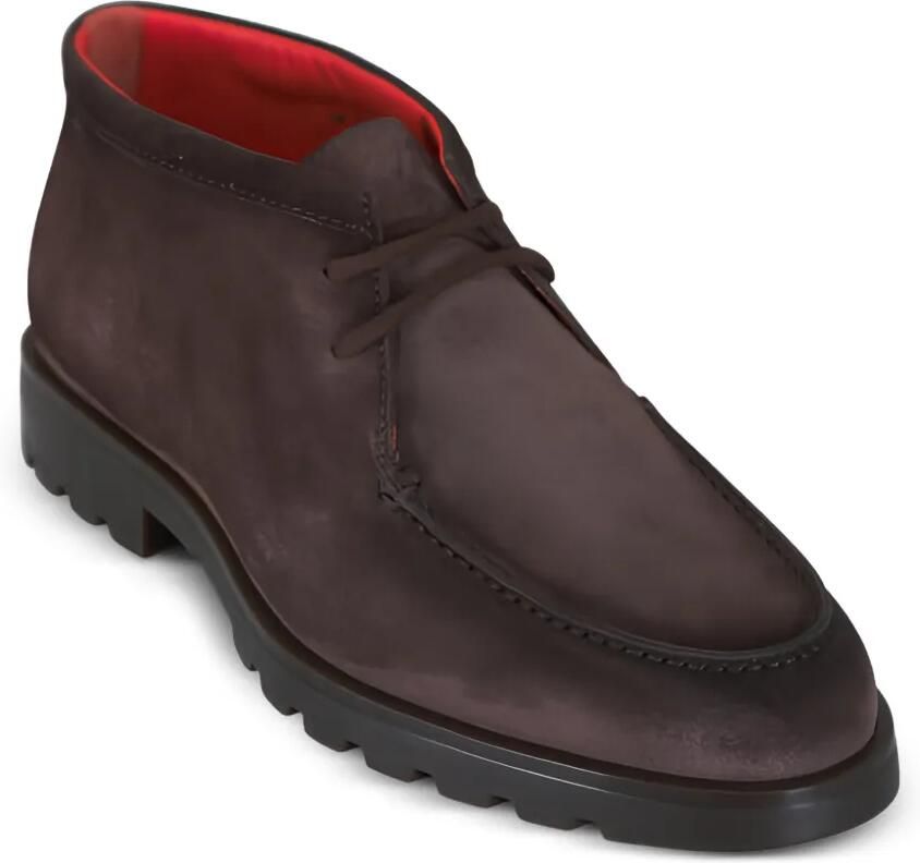 Santoni Suède veterlaarzen Bruin - Foto 2