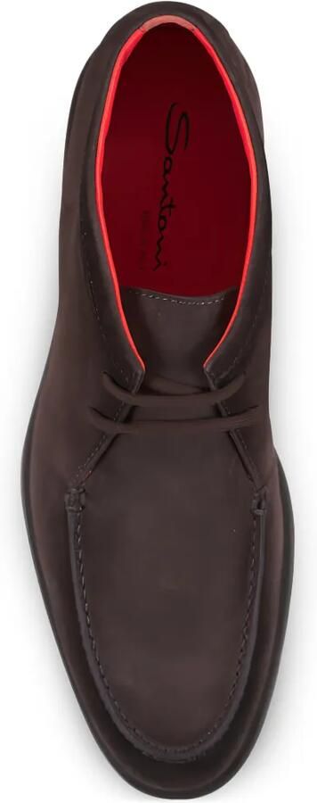 Santoni Suède veterlaarzen Bruin - Foto 4