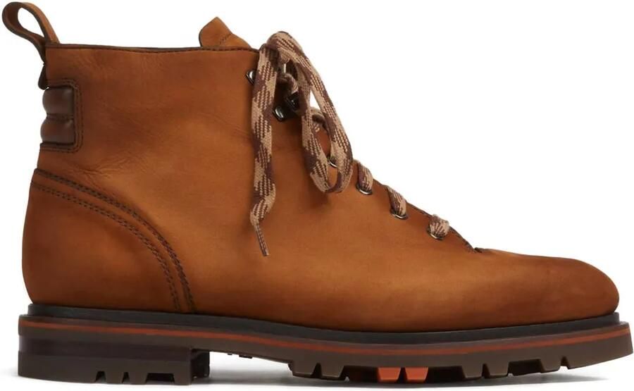 Santoni Veterlaarzen met ronde neus Bruin
