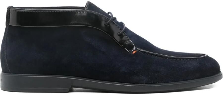 Santoni Veterlaarzen met vlakken Blauw