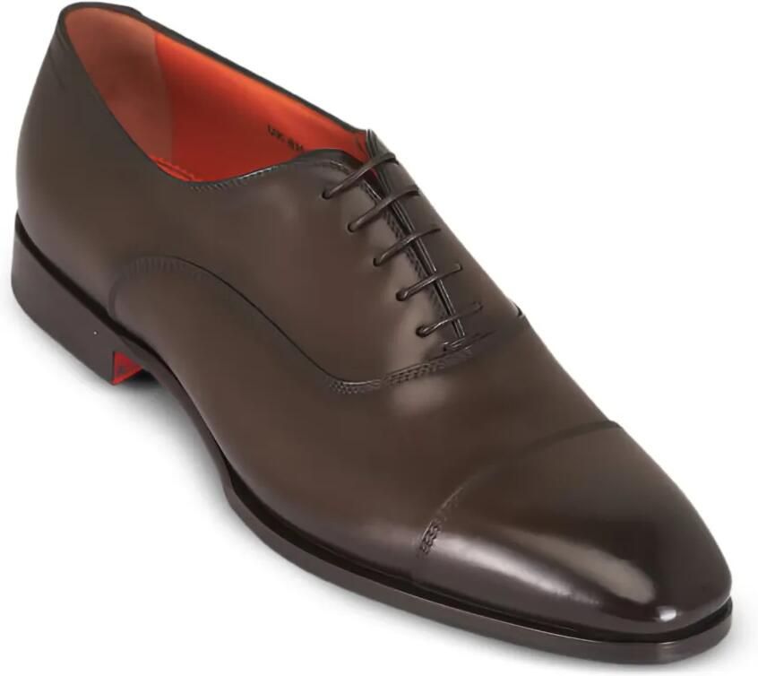 Santoni Veterschoenen met bewerkte neus Bruin - Foto 2