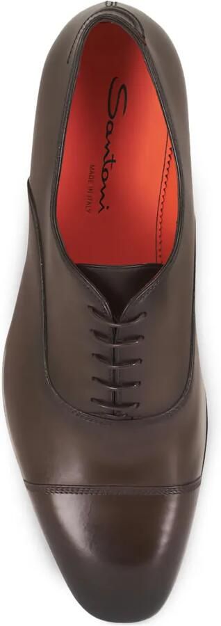 Santoni Veterschoenen met bewerkte neus Bruin - Foto 3